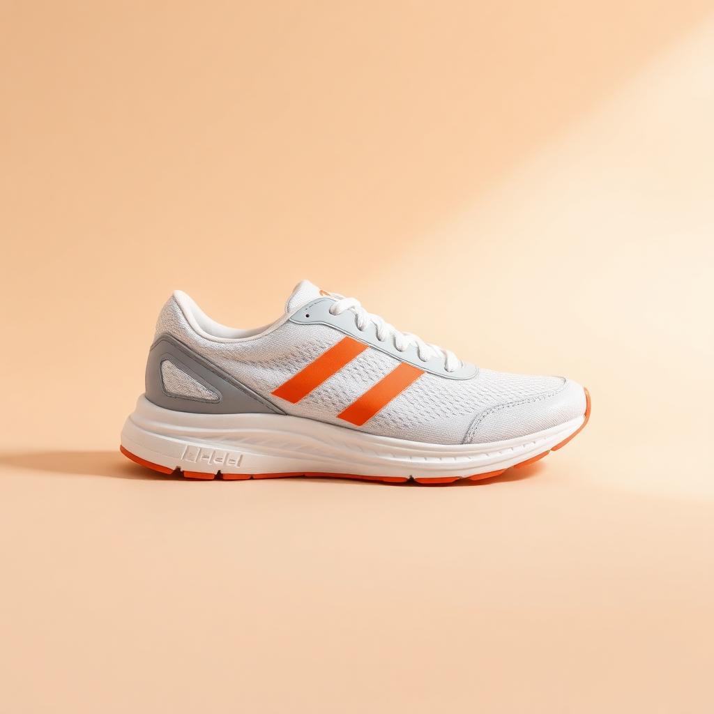 Runner Sneakers Wit/Oranje